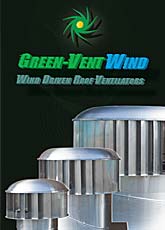 folleto de viento verde de ventilación