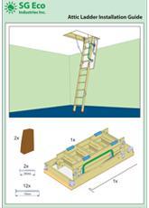 Instrucciones de escalera de ático