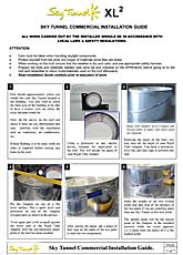 Guía de instalación de la claraboya del túnel cielo para instalaciones comerciales